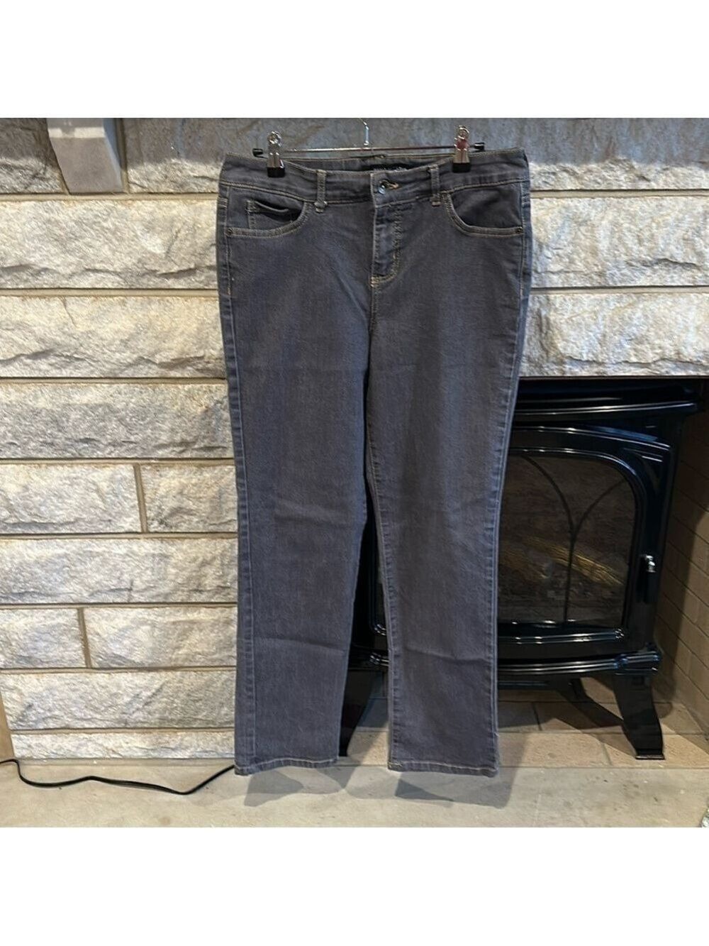 Nine West Gray Stretch Jeans Size 8